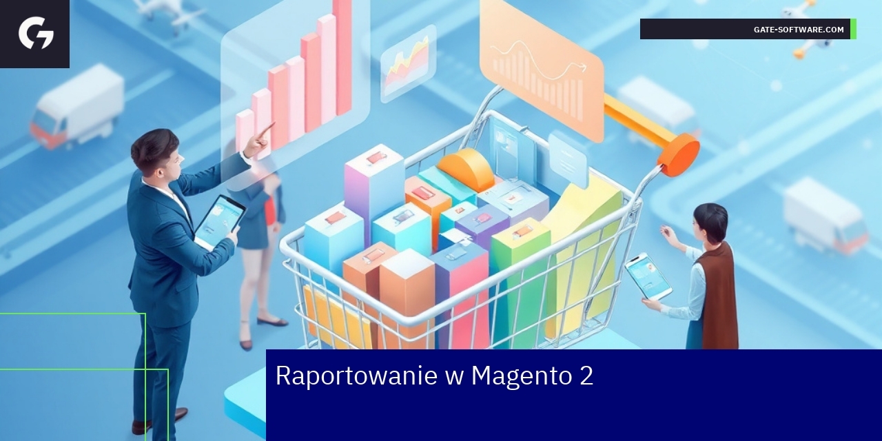Wykresy i dane sprzedaży w Magento 2