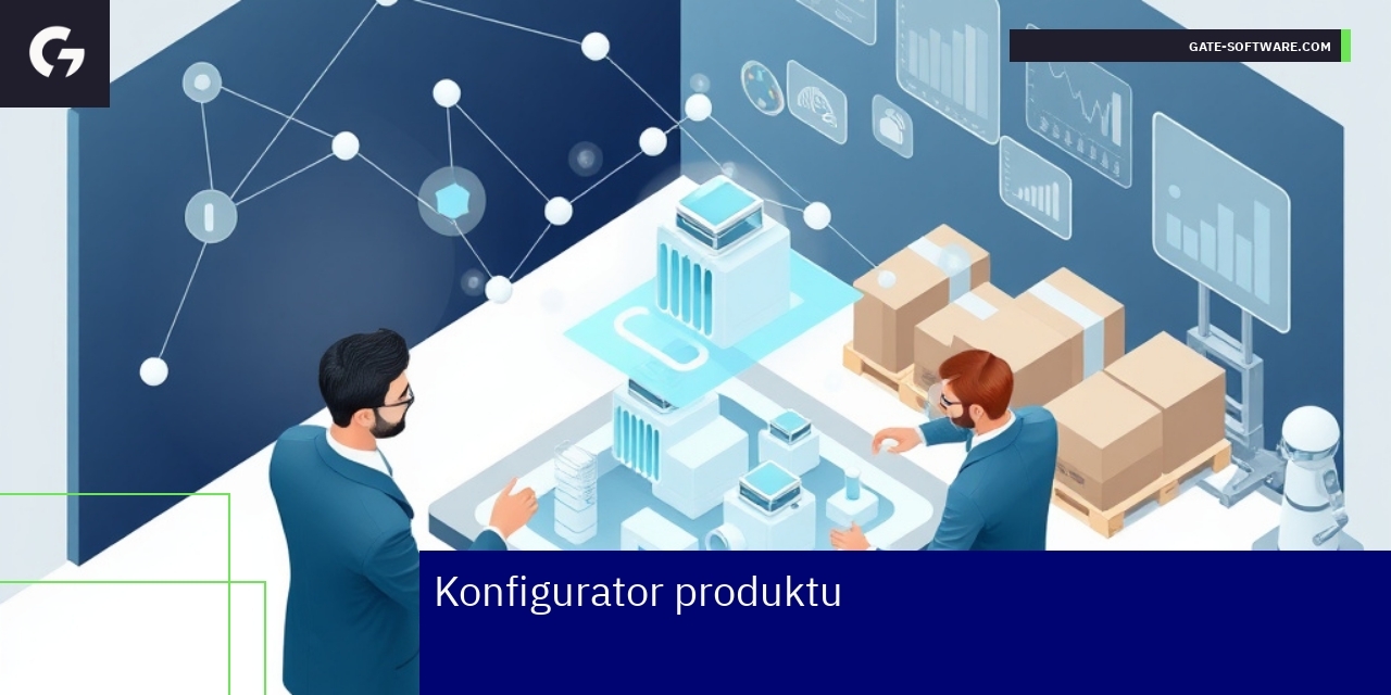 Ilustracja konfiguratora produktów w systemie biznesowym