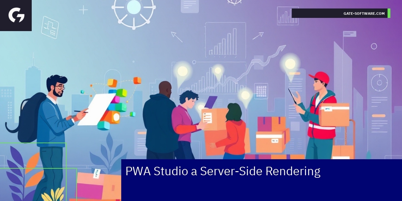 Schemat integracji PWA Studio i Magento w e-commerce