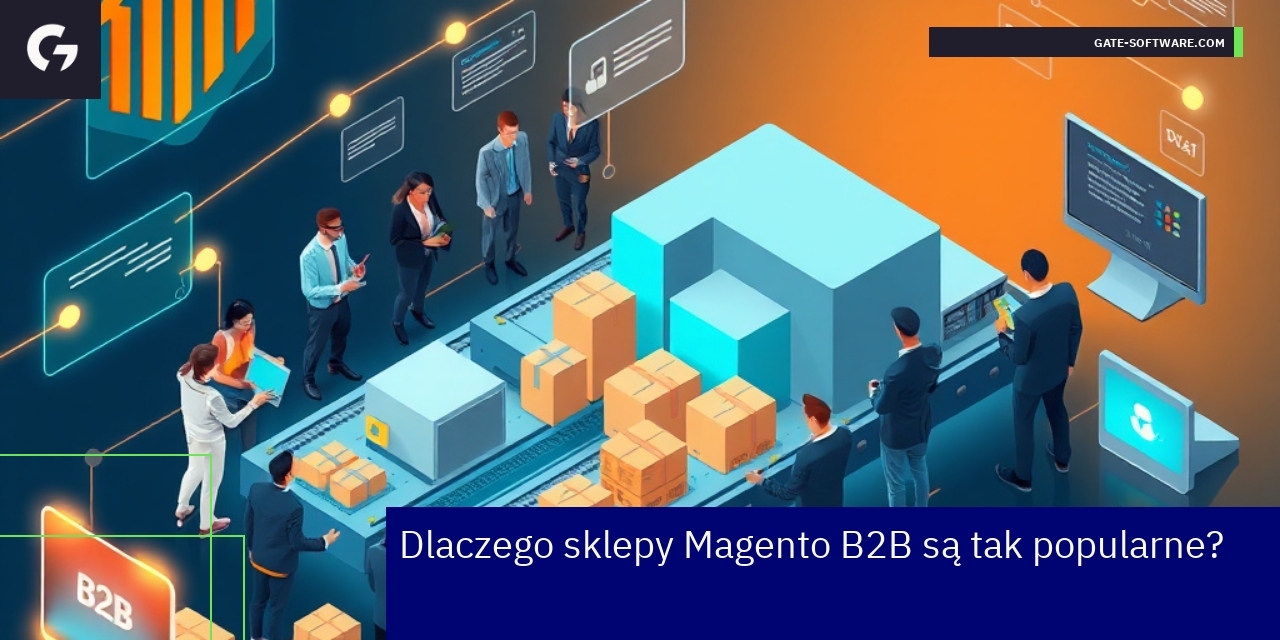 Schemat przedstawiający rozwój i aktualizacje Magento B2B