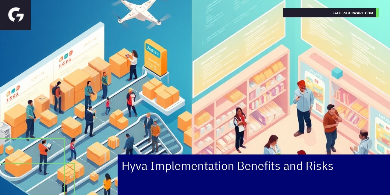 Illustration of benefits and risks of Hyva implementation