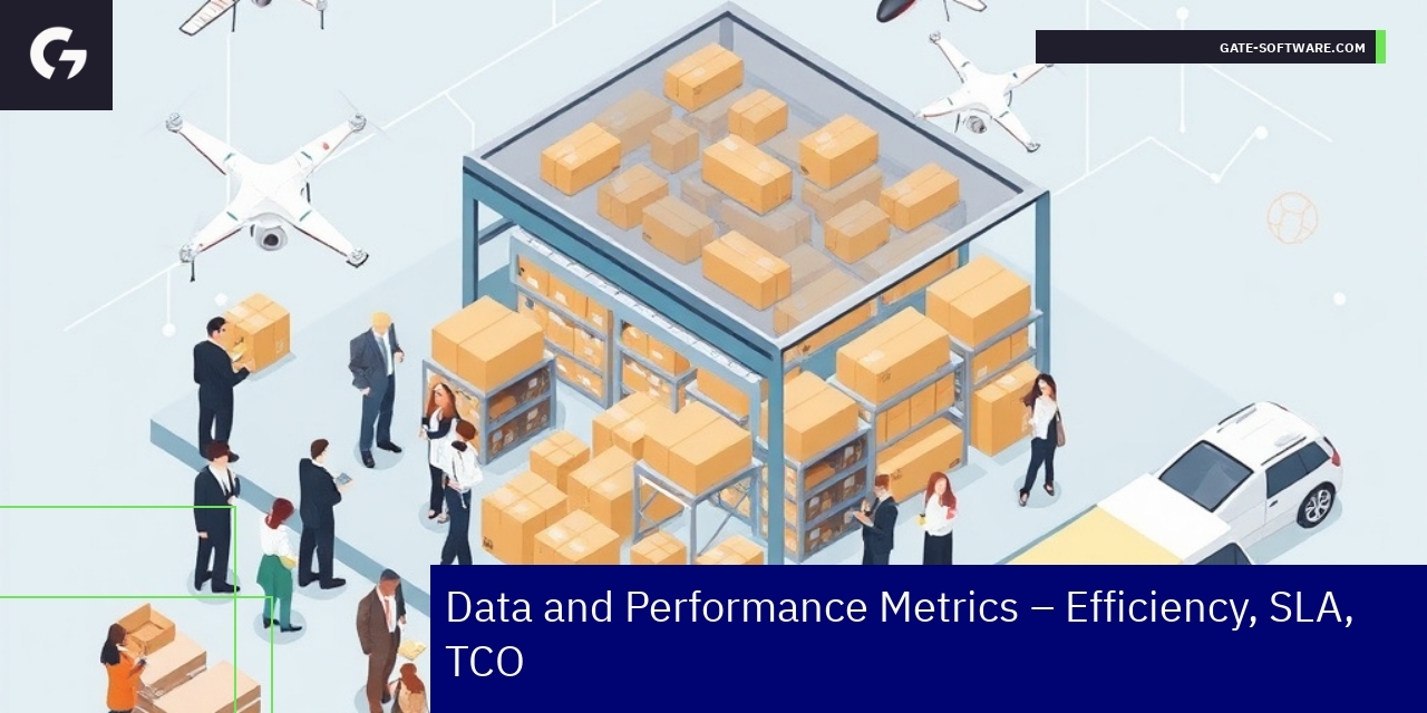 Graphs showing Hyva project performance and cost reduction