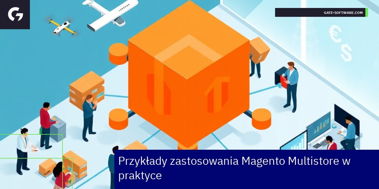 Schemat zarządzania wieloma sklepami Magento