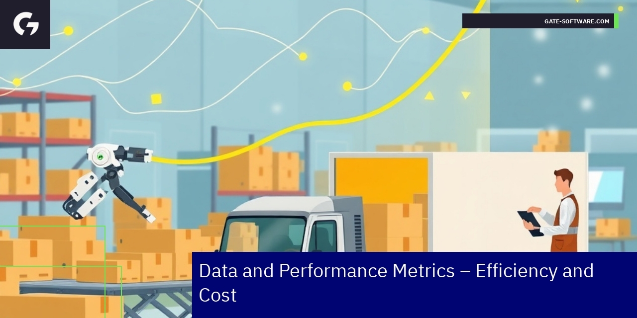 B2B Commerce Efficiency and Cost Metrics Graph showing B2B performance and cost metrics