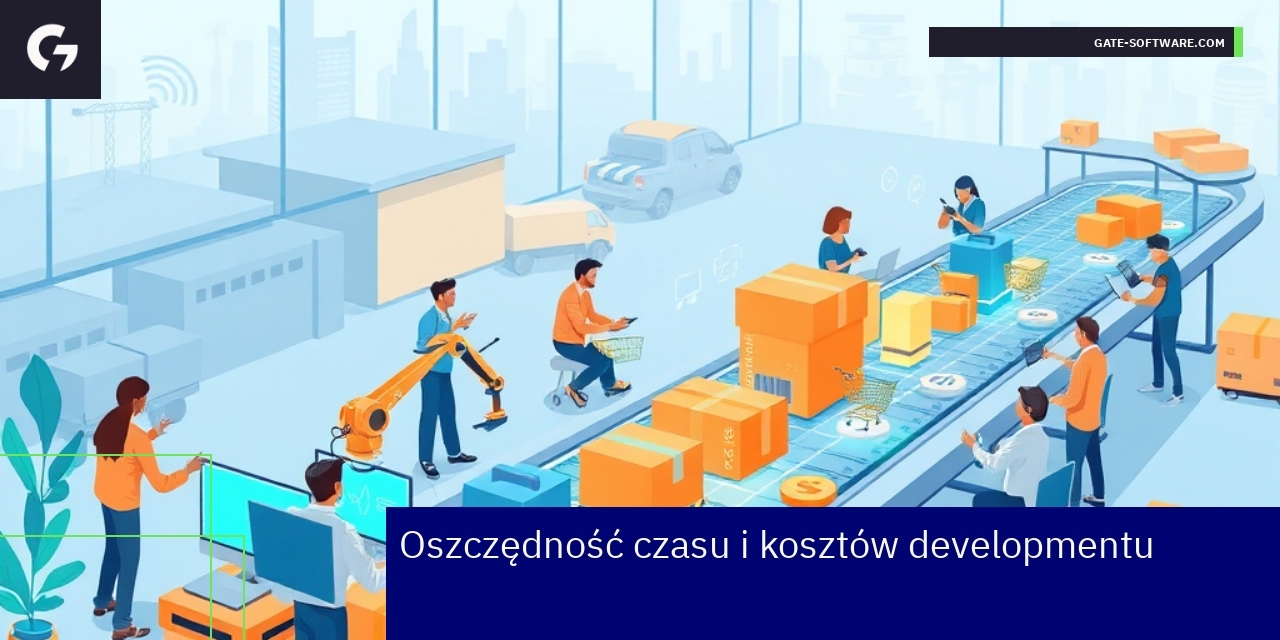 Schemat oszczędności czasu i redukcji kosztów IT