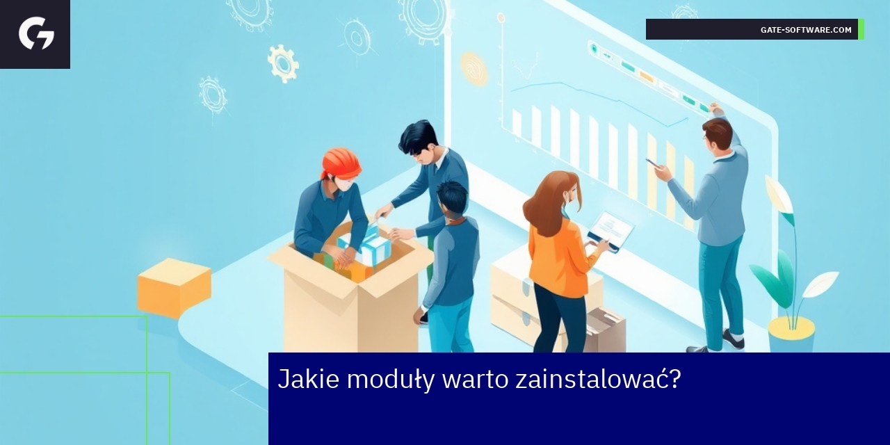 Schemat platformy e-commerce z modułami i integracją