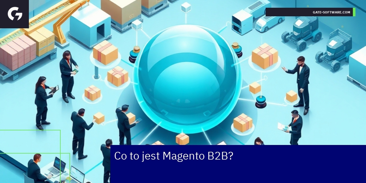 Schemat funkcji i odbiorców Magento B2B