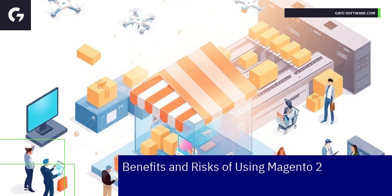 Graphical representation of Magento 2 advantages and risks