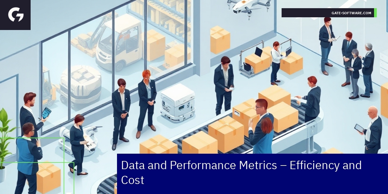 Dashboard showing B2B efficiency and cost metrics