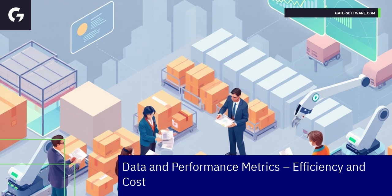 Magento B2B Efficiency and Performance Metrics Graphs showing Magento B2B efficiency and cost metrics