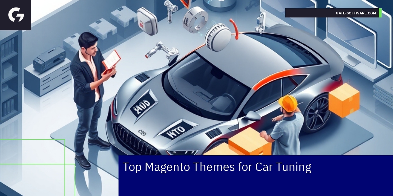 Car tuning ecommerce theme design examples