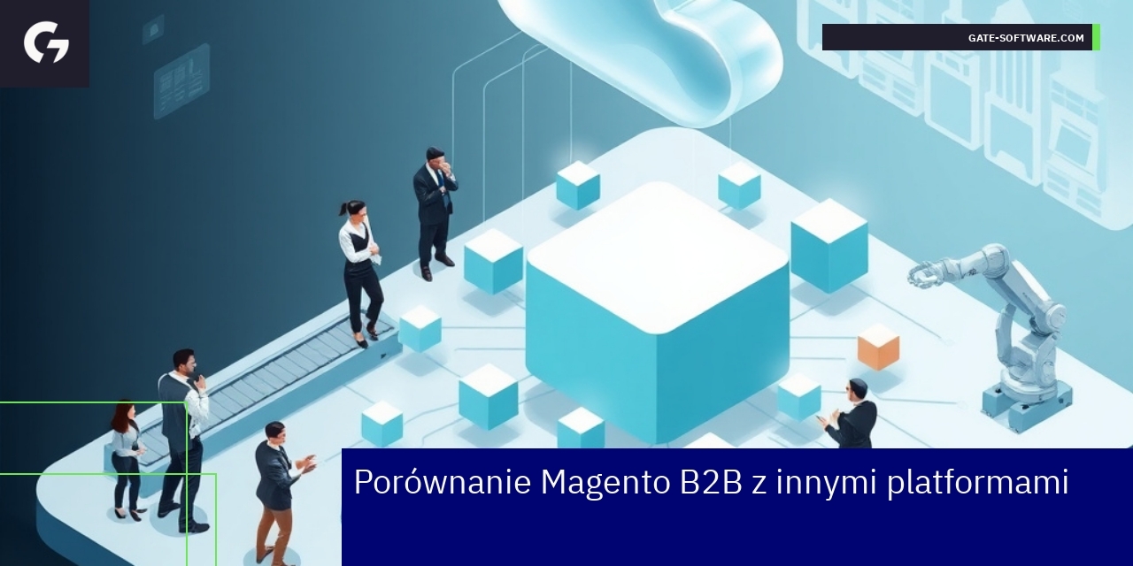 Schemat ilustrujący funkcje Magento 2 w B2B