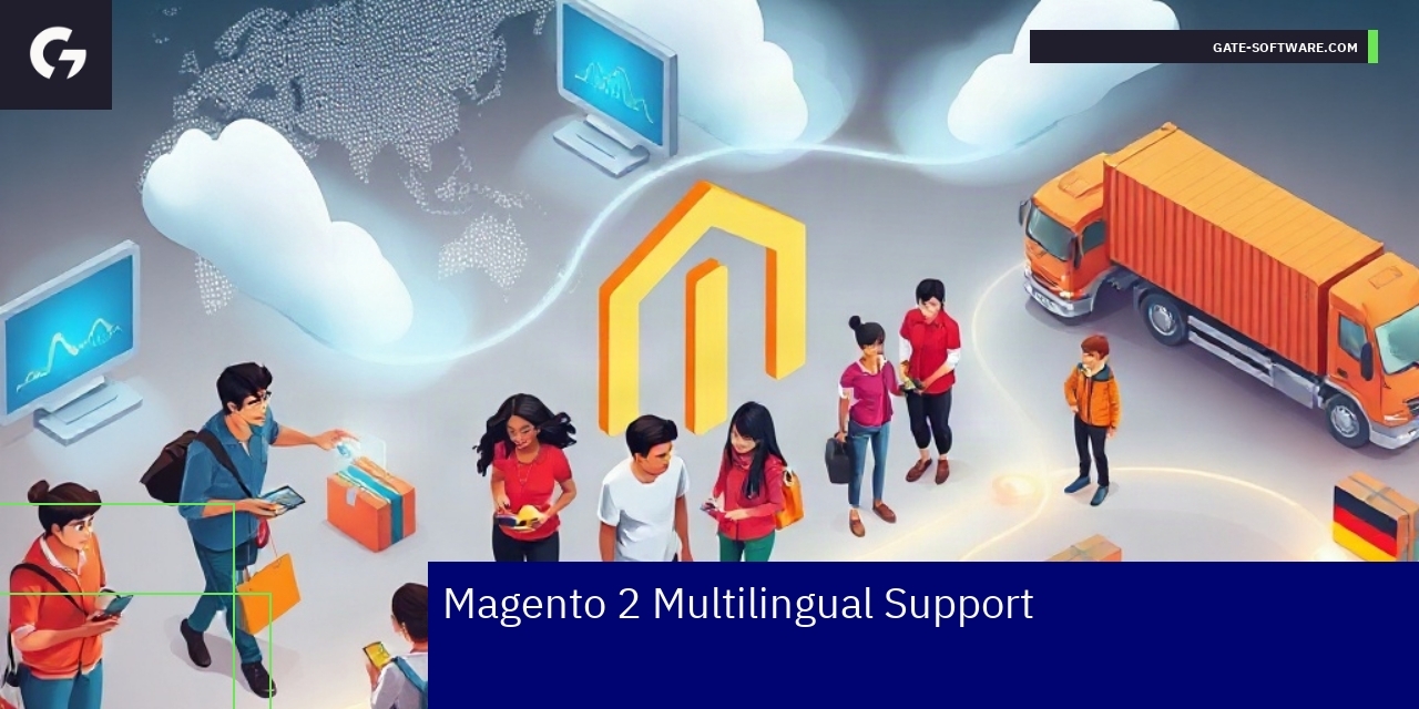 E-commerce platform showing multiple languages