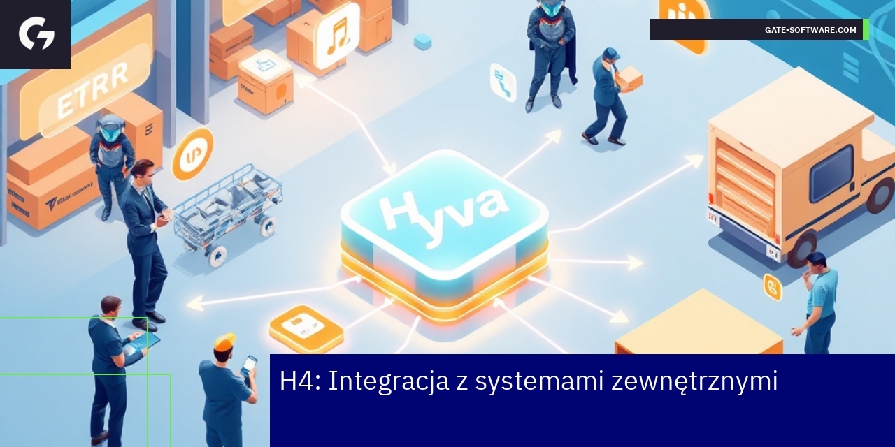 Schemat integracji Hyva z systemami ERP i CRM