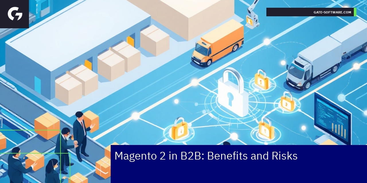 Business people analyzing Magento 2 ecommerce platform features