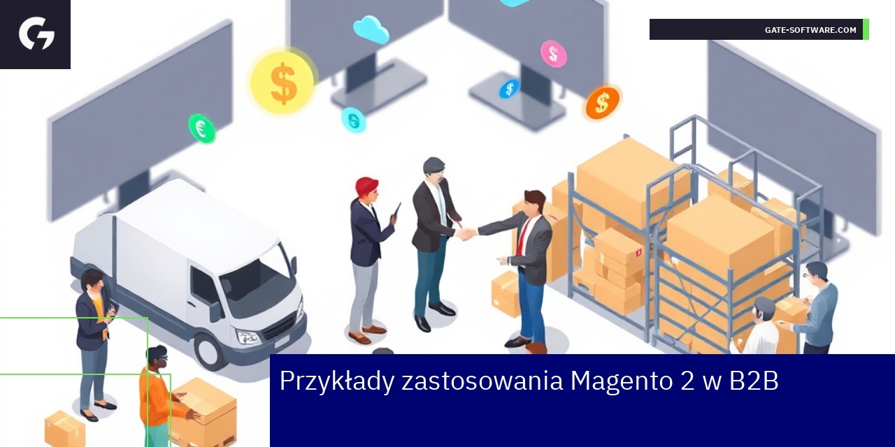 Schemat zastosowań Magento 2 w e-commerce B2B