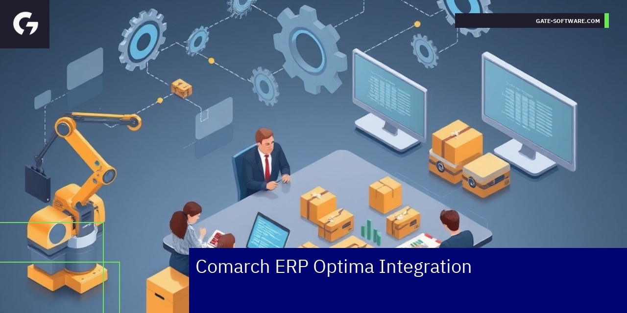 Diagram showing ERP Magento integration workflow and benefits