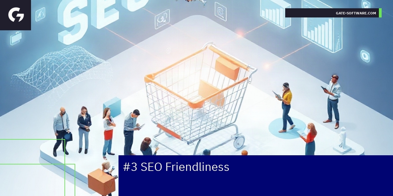 Illustration of SEO essentials, content, and performance analysis