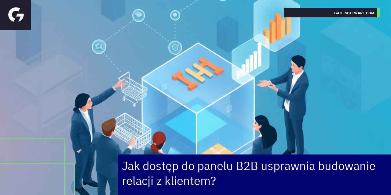 Dostęp do panelu B2B i efektywna sprzedaż Panel B2B na ekranie komputera z wykresami