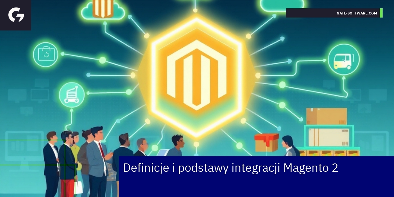 Schemat integracji systemów Magento 2 w handlu B2B