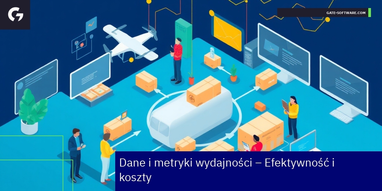 Wykresy pokazujące wzrost wydajności i oszczędności