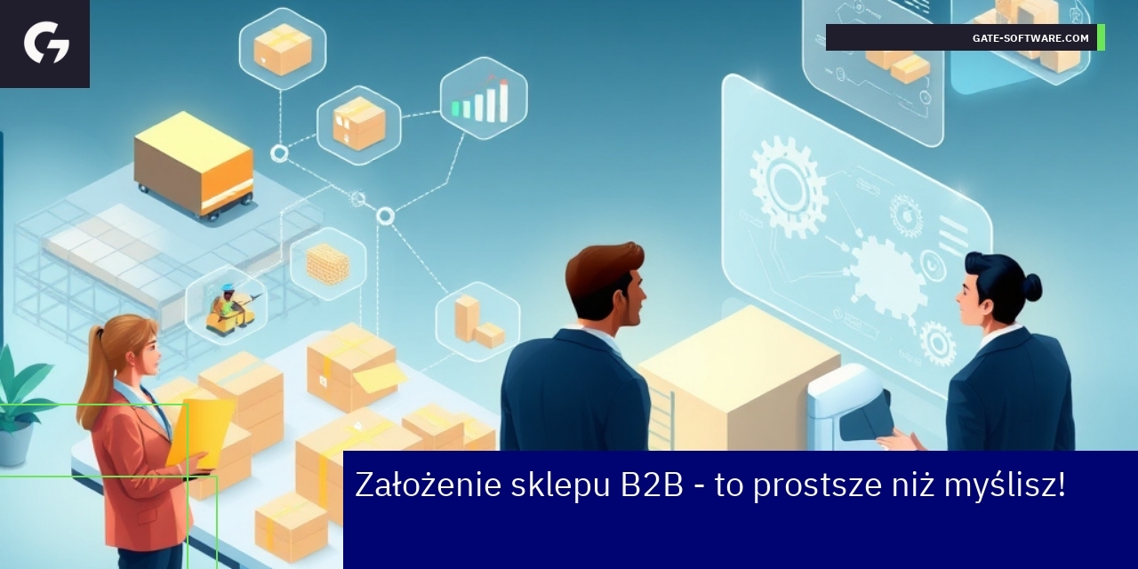 Platforma sklepu B2B na ekranie komputera