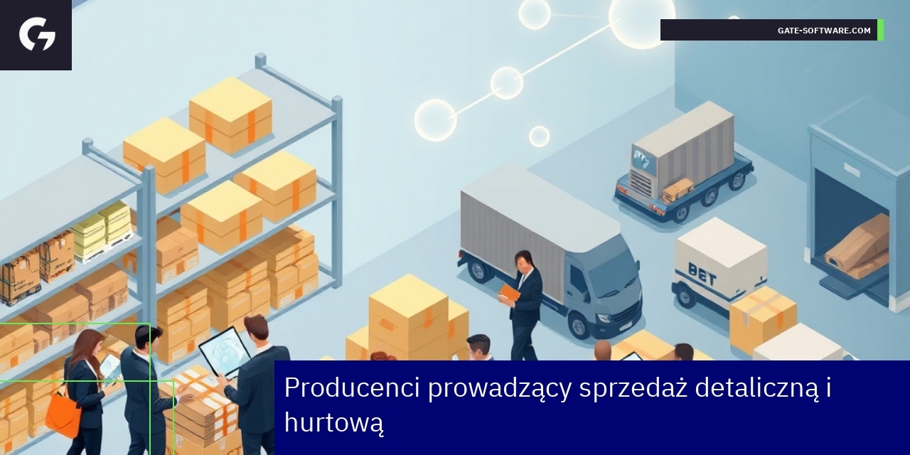 Schemat zarządzania sprzedażą detaliczną i hurtową