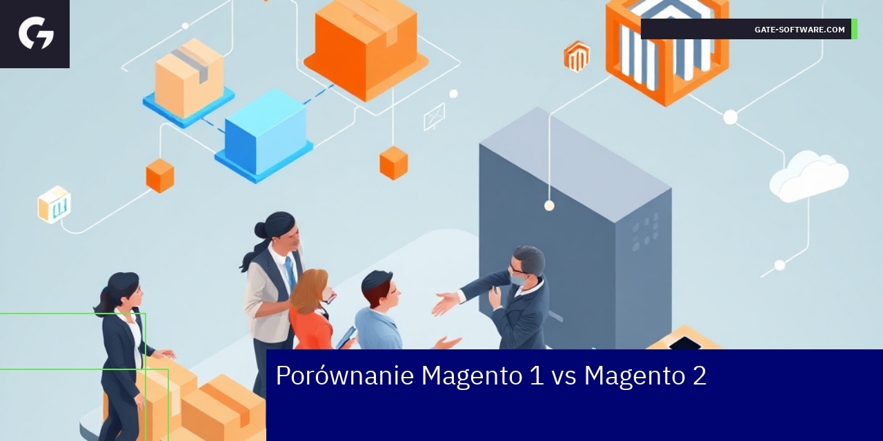 Schemat porównujący funkcje Magento 1 i Magento 2