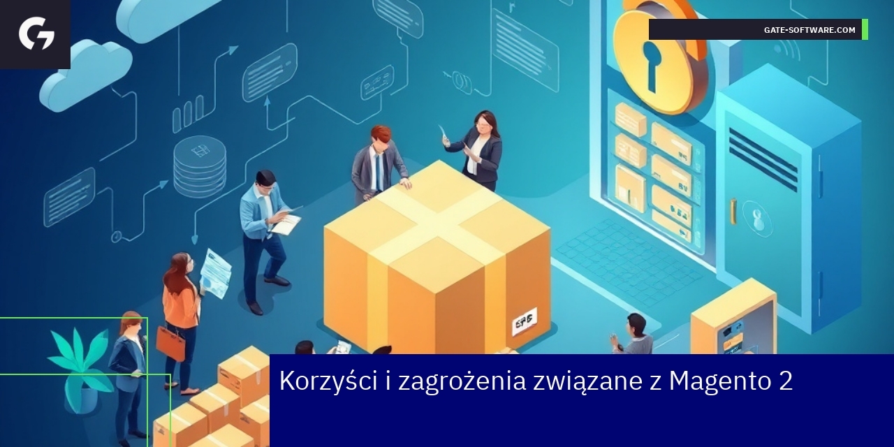 Diagram korzyści i zagrożeń Magento 2