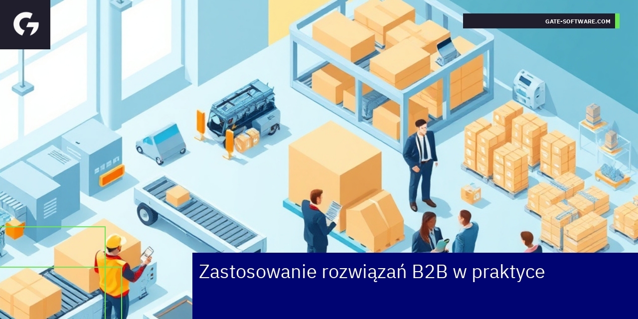 Schemat zastosowań rozwiązań B2B w biznesie