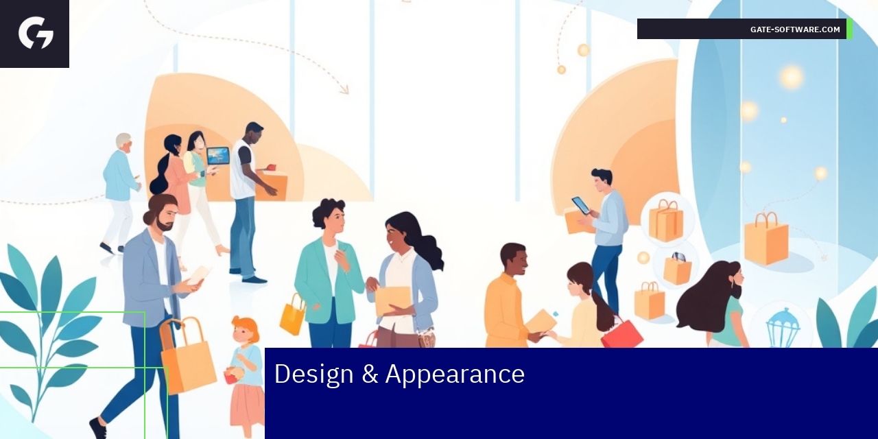 Modern design elements and user engagement graphics