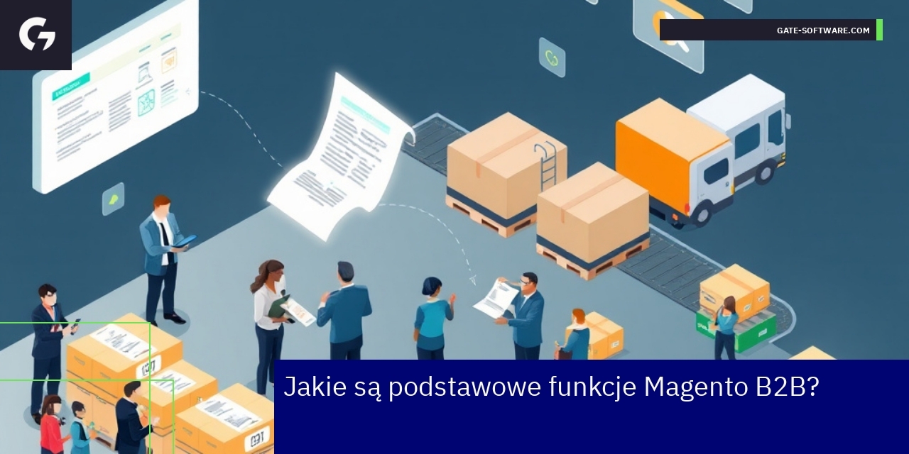 Schemat funkcji Magento B2B dla biznesu
