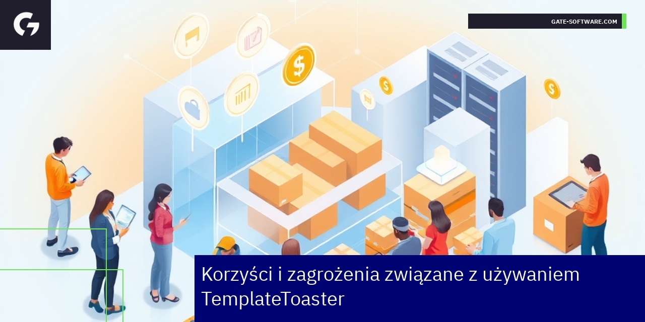 Schemat korzyści i zagrożeń TemplateToaster z Hyva