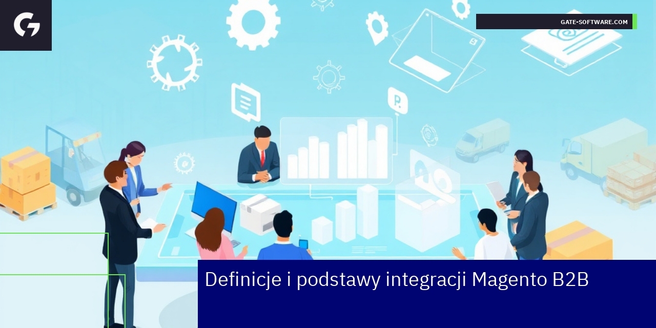 Schemat integracji Magento B2B z systemami biznesowymi