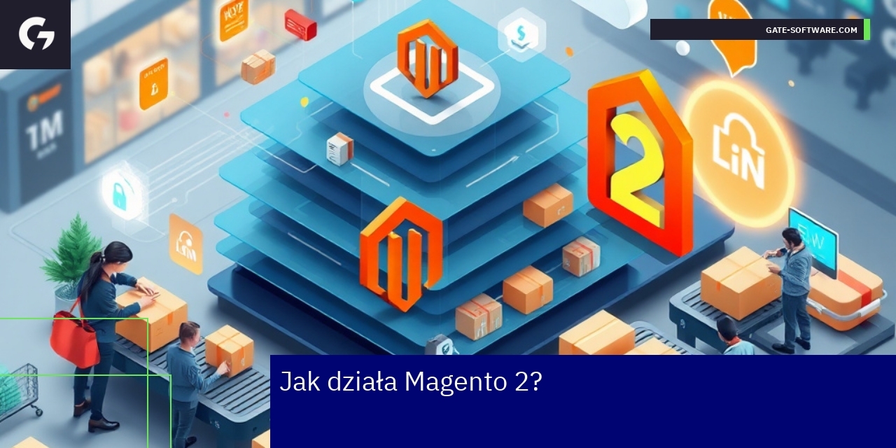 Schemat architektury i funkcji platformy Magento 2