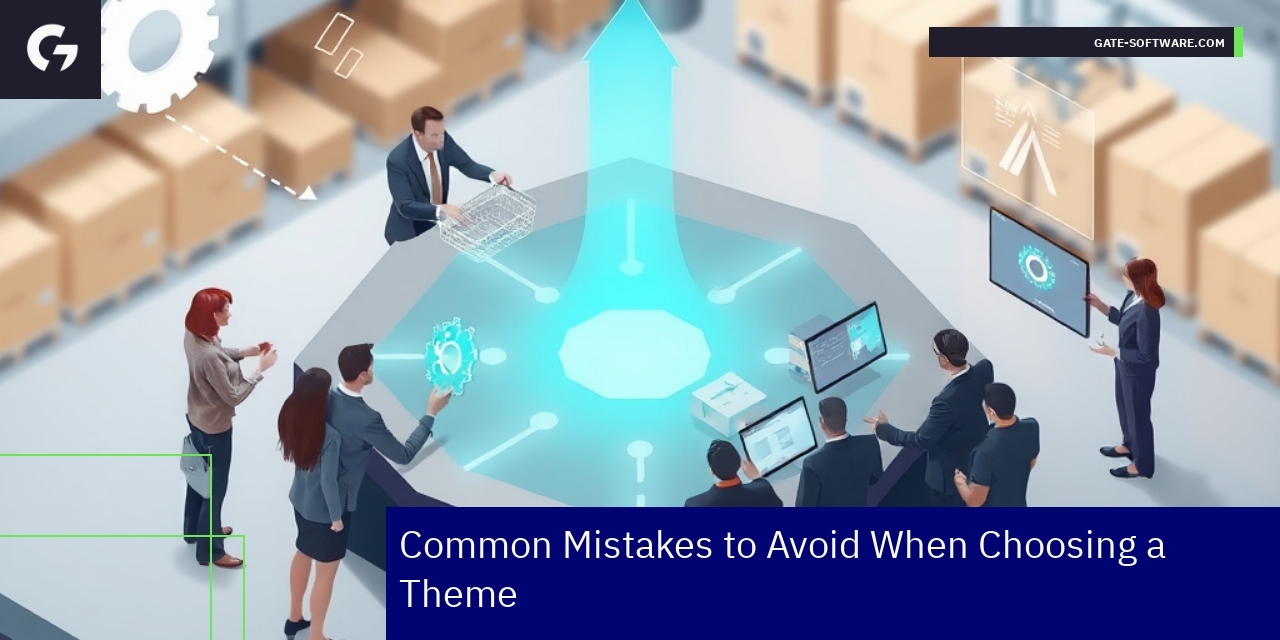 Illustration of ecommerce theme selection pitfalls