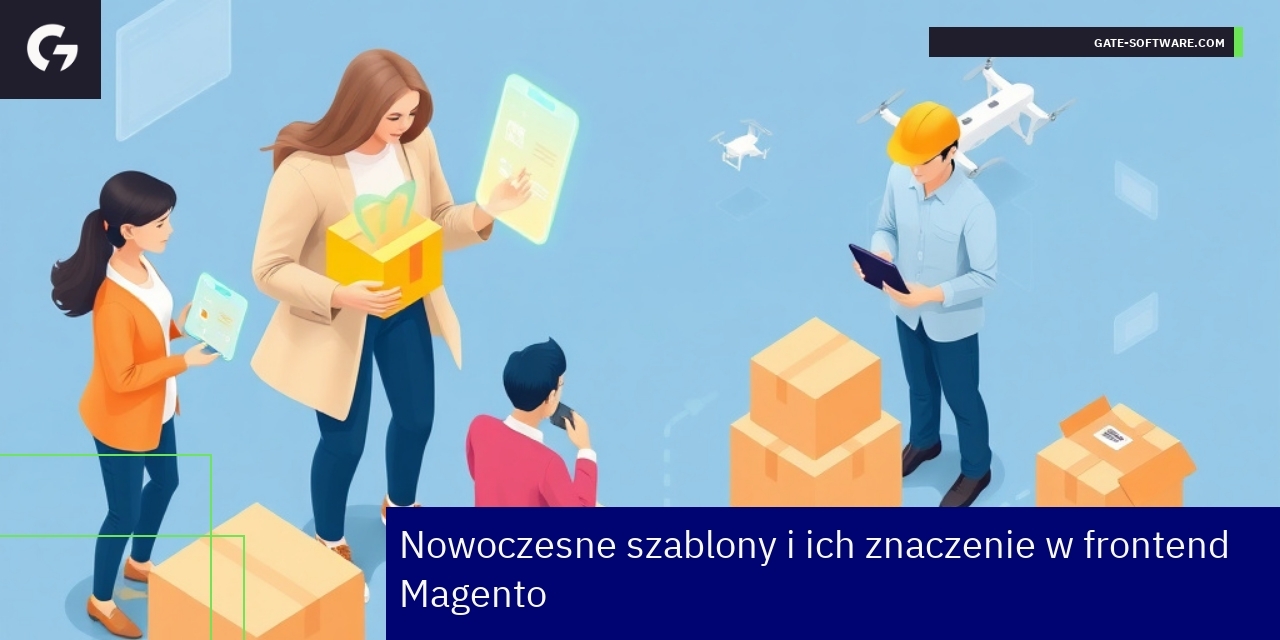 schemat nowoczesnego szablonu Magento i współczesne technologie