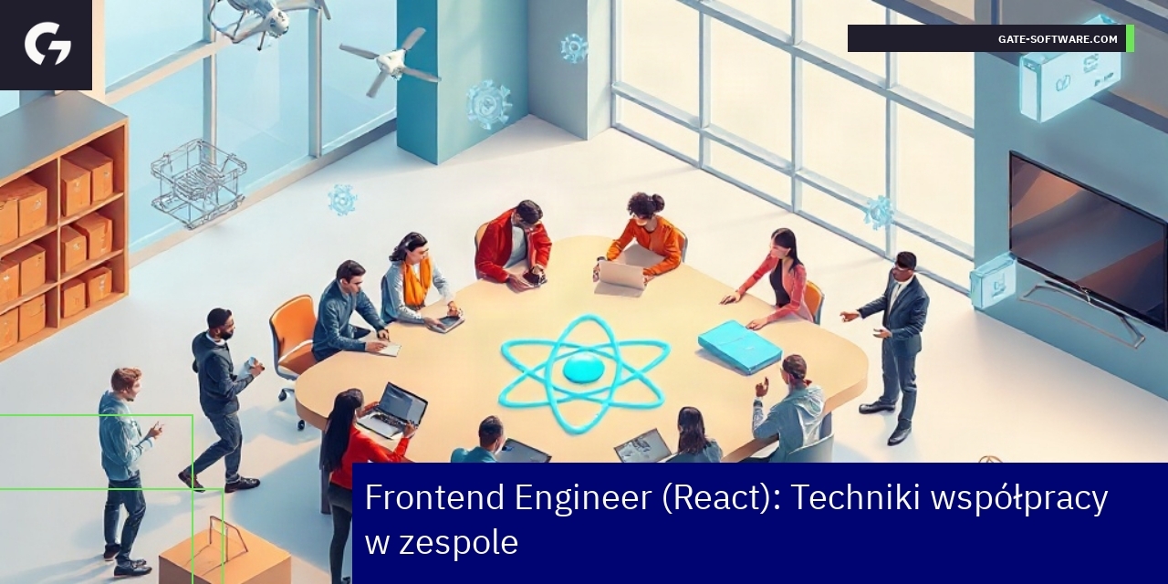 Techniki współpracy Frontend Engineer React w zespole Zespół programistów pracujących nad projektem React
