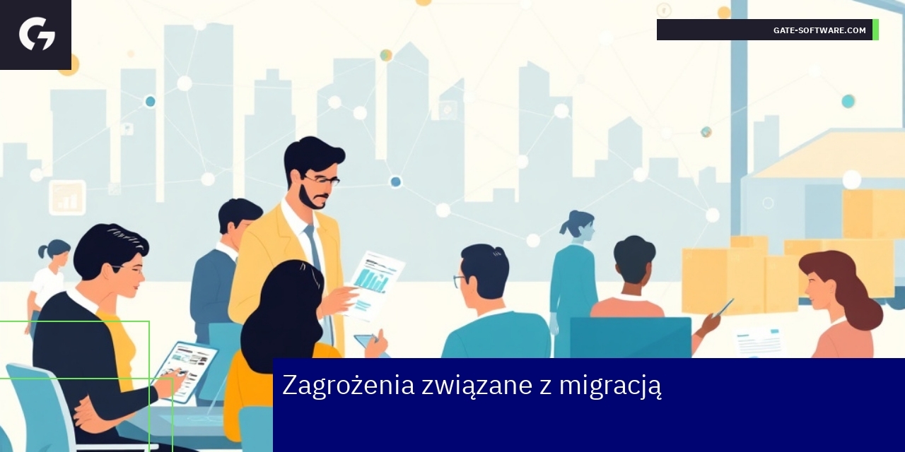 Schemat ryzyk migracji i problemów technicznych