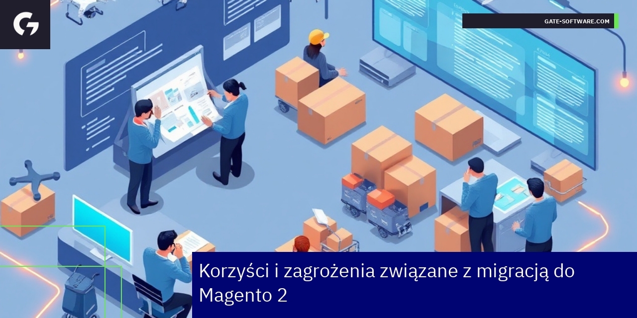 Diagram pokazujący migrację do platformy Magento 2