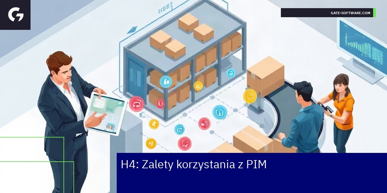 Schemat korzyści z wdrożenia systemu PIM
