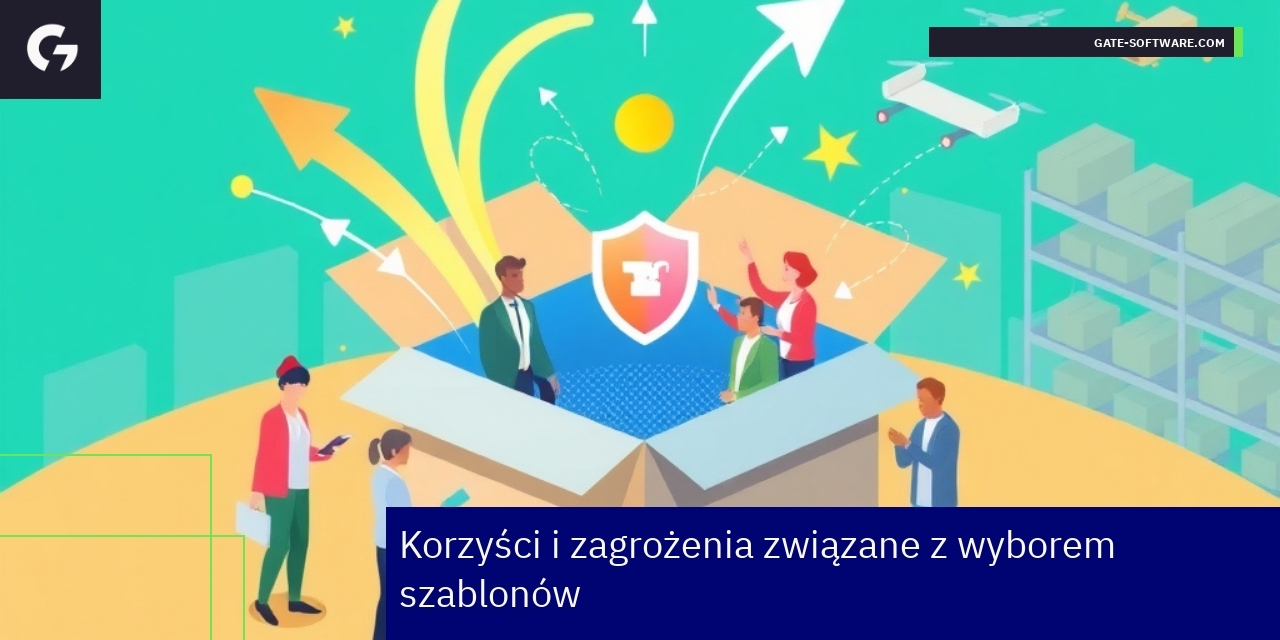 Korzyści i zagrożenia szablonów Hyva w Magento Schemat zalet i ryzyk szablonów Hyva