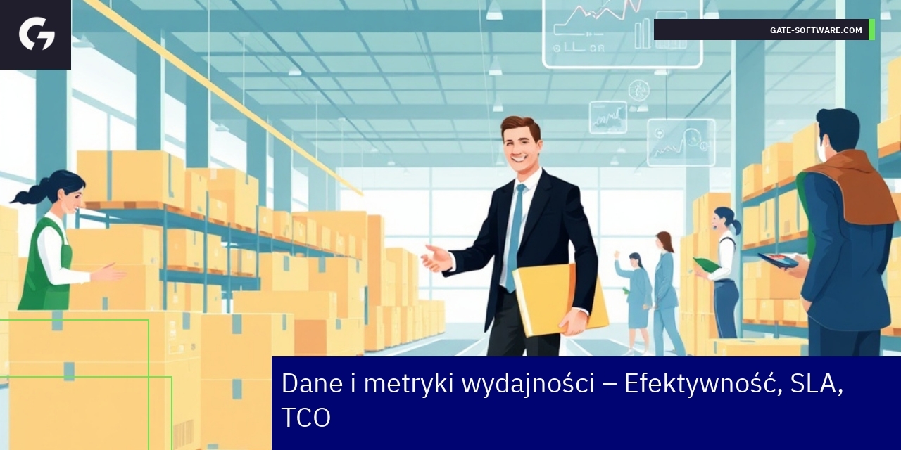 Wykresy i dane pokazujące skuteczność i SLA