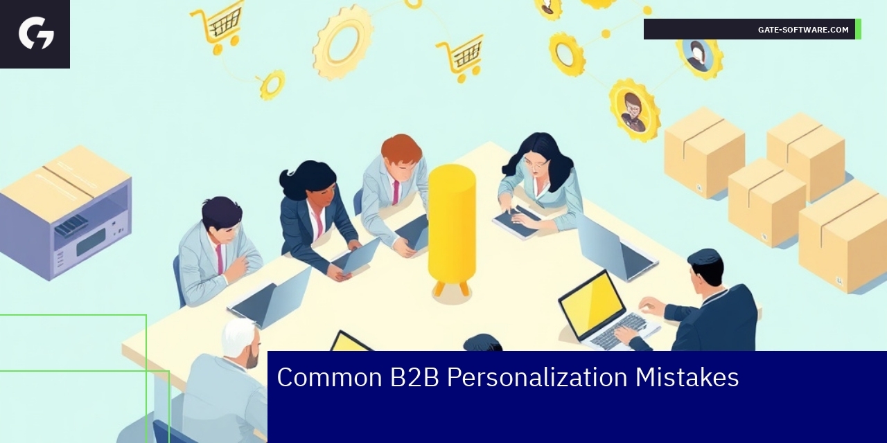 Illustration of common B2B personalization errors