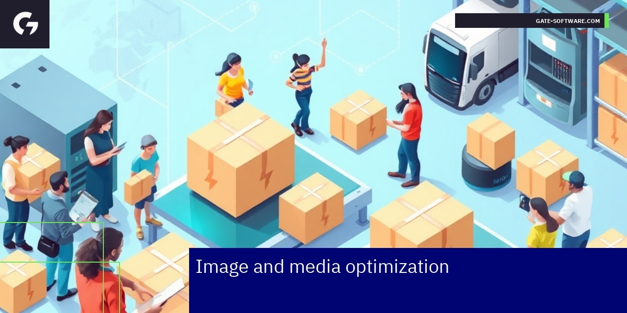 Illustration of image compression and CDN integration