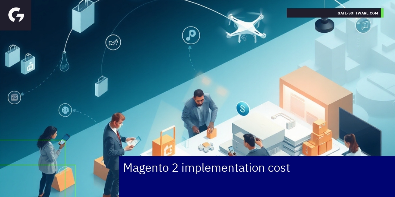 Graphic showing cost drivers for Magento 2 implementation