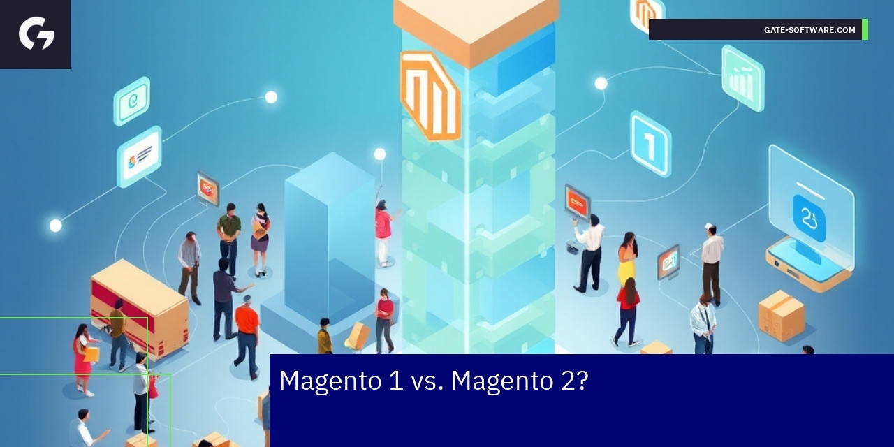 Schemat różnic Magento 1 i Magento 2 dla eCommerce