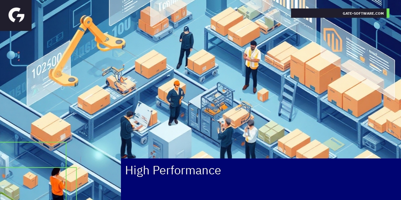 Dashboard showing Magento 2 eCommerce performance metrics