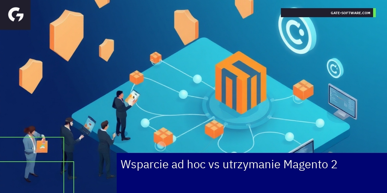 Ekran komputera z panelem administracyjnym Magento 2