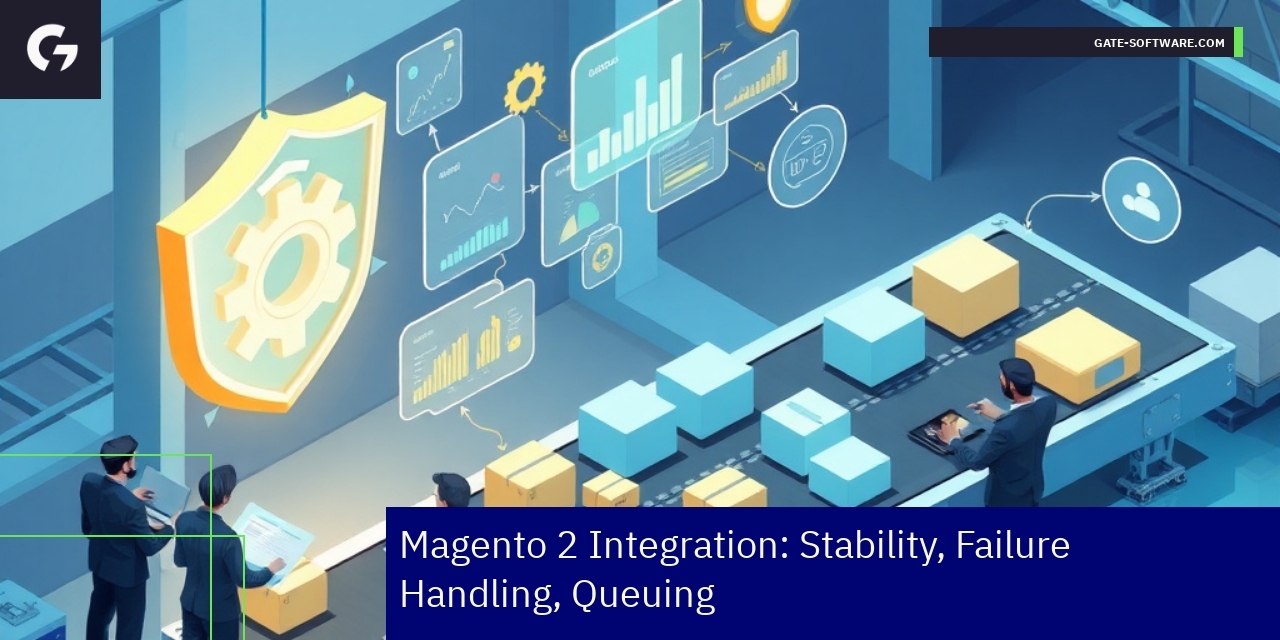 Diagram showing Magento 2 integration process and security